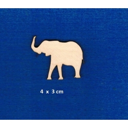 Słonik, słoń 4x3cm / SKLEJKA #3mm